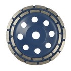 Чашка алмазная зачистная ТУНДРА, двухрядная, 180 мм - Фото 3