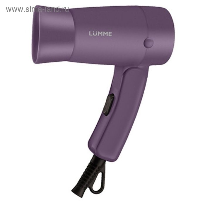 Фен LUMME LU-1041, 1200 Вт, 2 скорости, фиолетовый турмалин - Фото 1
