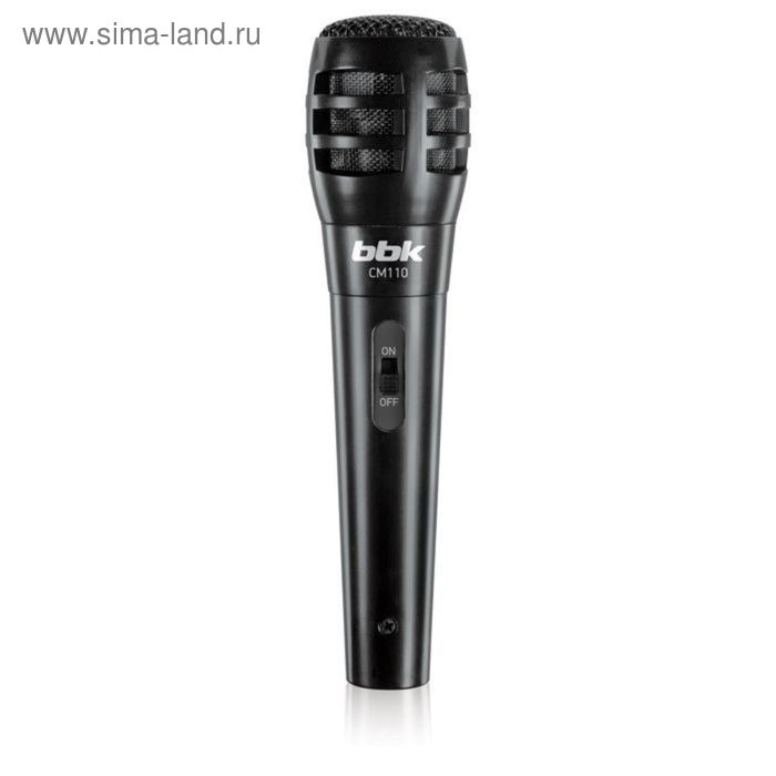 Микрофон для караоке BBK CM114 черный - Фото 1