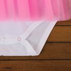 Боди-юбка, рост 68 см, цвет белый/розовый 15163_М - Фото 7