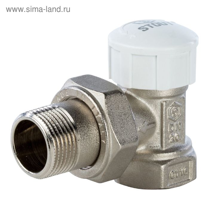 Термостатический клапан STOUT SVT-0004-000020, 3/4", угловой - Фото 1