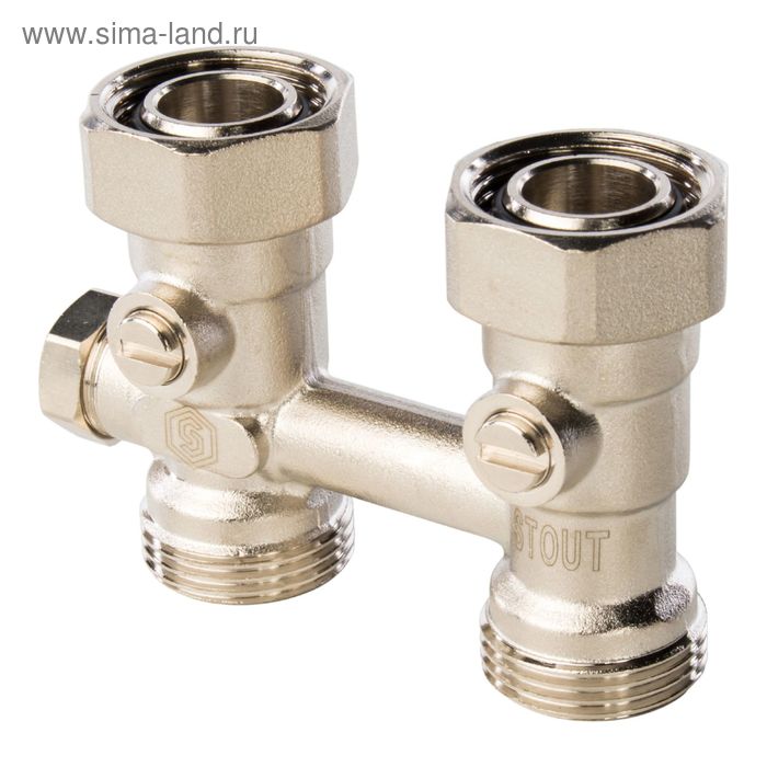 Узел нижнего подключения радиатора STOUT SVH-0001-000020 34 однотрубная система прямой 1732₽