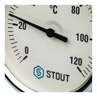 Термометр STOUT SIM-0001-807515, биметаллический, погружная гильза 75 мм 1/2", корпус 80 мм - Фото 4
