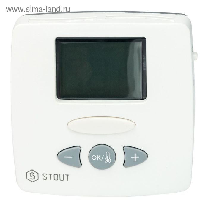 Термостат комнатный электронный STOUT STE-0002-000015, WFHT-LCD, с выносным датчиком - Фото 1