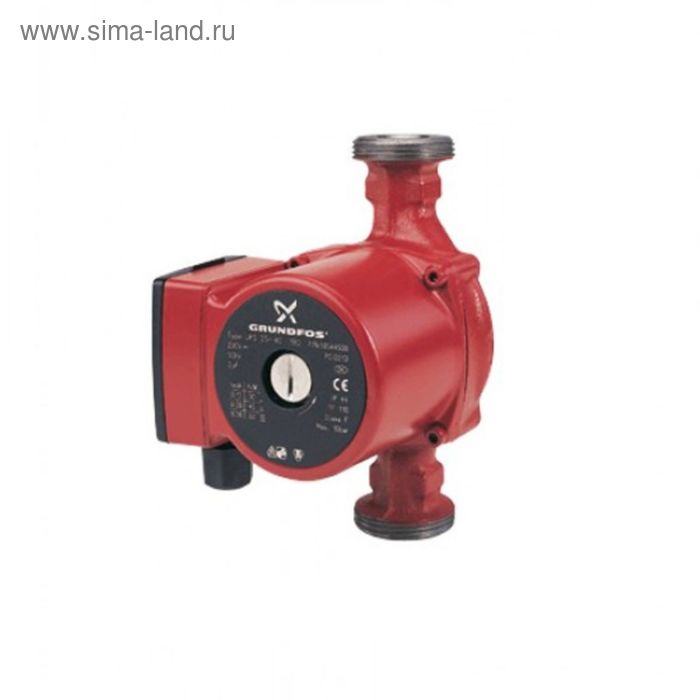 Насос циркуляционный Grundfos UPS 25-55, 3 скорости, 65/80/85 Вт, 5,6 куб.м/час, напор 5,5 м - Фото 1