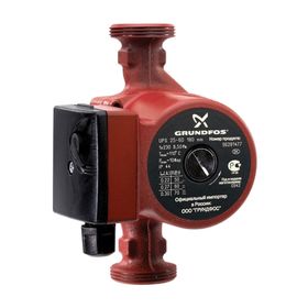Насос циркуляционный Grundfos UPS 32-60 с гайками, 3 режима, 50/55/60 Вт, 55 л/мин, напор 6м