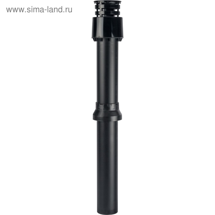 Элемент дымохода STOUT SCA-6010-800001, комплект адаптер вертикальный 1000 мм, DN60/100 - Фото 1