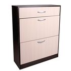 Обувница в прихожую «Клик Мебель», 1 ящик, 782×280×960 мм, цвет дуб вотан/белый - Фото 1