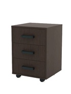 Тумба выкатная «Клик Мебель», на колёсиках, 420×400×585 мм, цвет венге тёмный - Фото 1