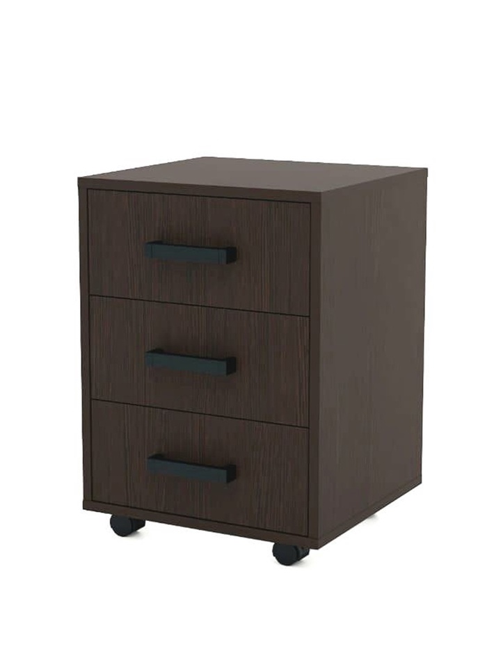 Тумба выкатная «Клик Мебель», на колёсиках, 420×400×585 мм, цвет венге тёмный - Фото 1