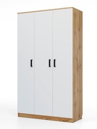 Шкаф трёхстворчатый распашной «Клик Мебель», 1210×500×2100 мм, цвет дуб вотан/белый - Фото 1