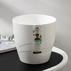 Кашпо для цветов со вставкой «Грация», 2.8 л, белое - Фото 4