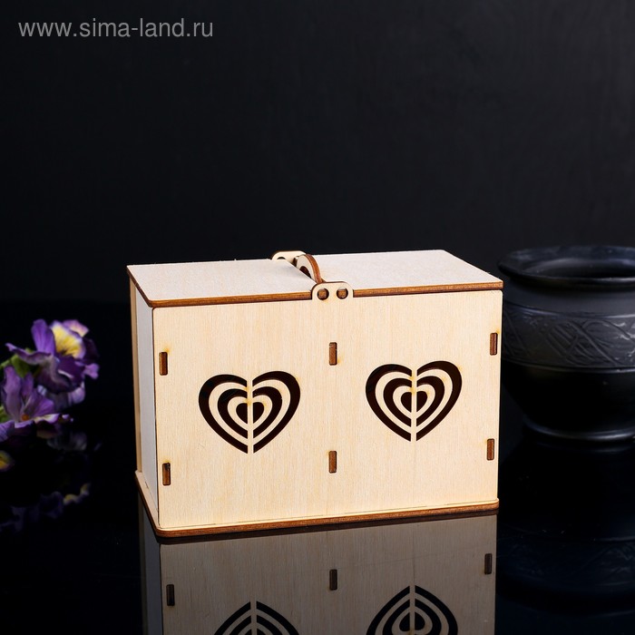 Коробочка для чая "Сердца" - Фото 1