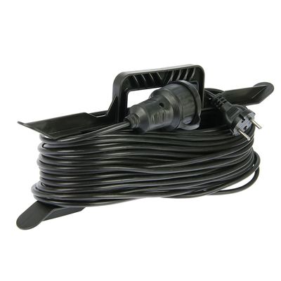 Удлинитель на каркасе TUNDRA, 1 розетка, 30 м, 6 А, ПВС 2х0.75 мм2, без з/к, IP44,