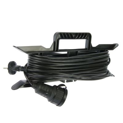 Удлинитель на каркасе TUNDRA, 1 розетка, 16 м, 6 А, ПВС 2х0.75 мм2, без з/к,