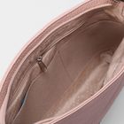 Сумка женская на молнии, 1 отдел, 2 наружных кармана, регулируемый ремень, цвет розовый - Фото 5