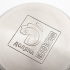 Кастрюля Доляна «Роскошь», 2.2 л, d=19 см, с крышкой, капсульное дно, нержавеющая сталь - Фото 5