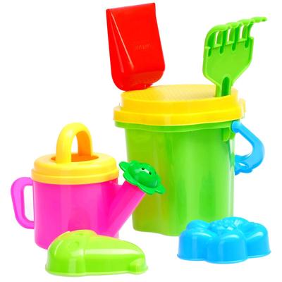 Песочный набор № 108 ведро-цветок STELLAR, 7 предметов, МИКС