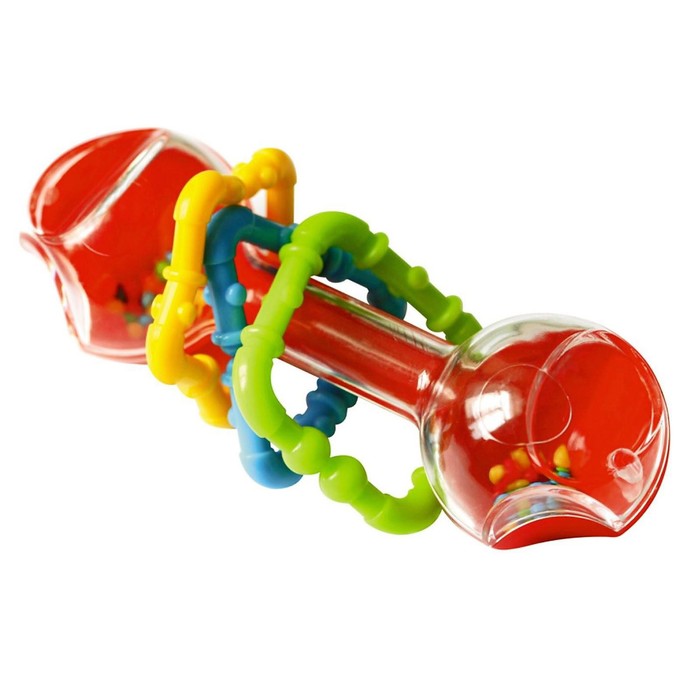 Погремушка «Гантелька», прозрачная - Фото 1