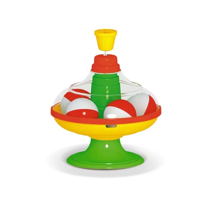 Юла с шариками, диаметр 14 см - Фото 1