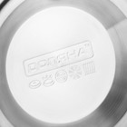 Чайник со свистком Доляна «Чёрная ночь», 3 л, нержавеющая сталь, фиксированная ручка, хромированный - Фото 9