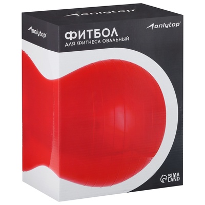 Фитбол «Гантель» ONLYTOP, 75×38×38 см, 900 г, МИКС