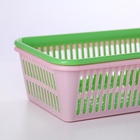 Корзина для хранения Полимербыт, пластик, 25×15×7 см, МИКС - Фото 9