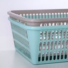 Корзина для хранения Полимербыт, пластик, 30×20×10 см, МИКС - Фото 4