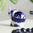 Фигурка фарфор гжель «Слоник» - Фото 3