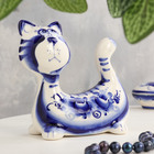 Фигурка фарфор гжель «Кот Пряник» - Фото 1