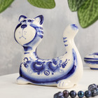 Фигурка фарфор гжель «Кот Пряник» - Фото 2