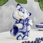 Фигурка фарфор гжель «Кот рыбак» - Фото 2