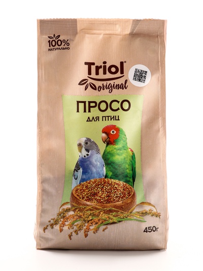 Корм Triol для птиц, просо, 450 г