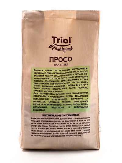 Корм Triol для птиц, просо, 450 г