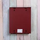 Ящик почтовый с щеколдой, вертикальный «Почта», бордовый - Фото 5