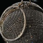 Клатч женский на фермуаре "Шар", 1 отдел, цепочка, цвет чёрный - Фото 4