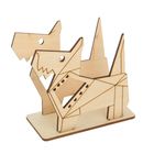 Салфетница из фанеры для декора (3 детали) "Оригами. Пес" 13,8х12,6х6 см - Фото 2