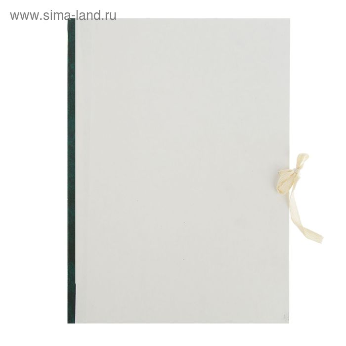 Папка для бумаг А4, на завязках с клапаном, белая, 40 мм - Фото 1