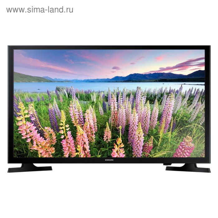 Телевизор Samsung UE48J5200AUXRU, LED, 48", черный - Фото 1