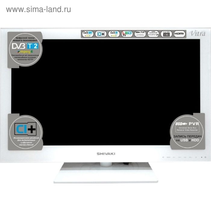 Телевизор Shivaki STV-24LEDGM9, LED, 24", коричневый - Фото 1