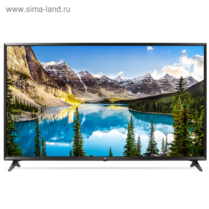Телевизор LG 49UJ630V, 49", UltraHD, DVB-T2, DVB-C, DVB-S2, Wi-Fi, SmartTV,  черный - Фото 1