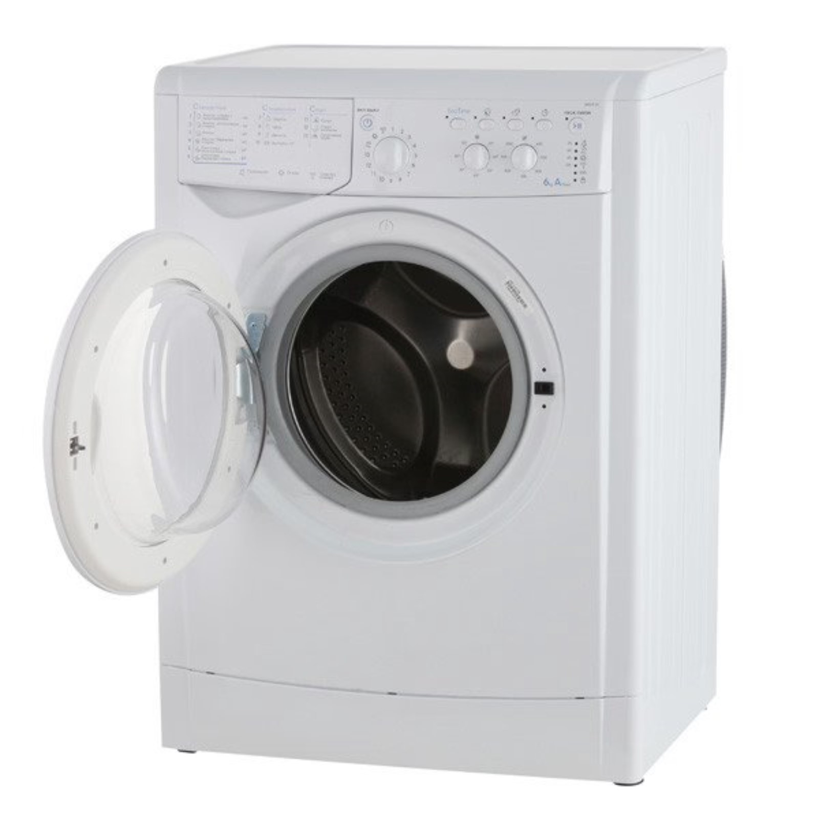 Стиральная машина Indesit IWSC 6105 CIS, класс А, 1000 об/мин, 6 кг, белая