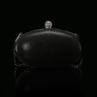 Клатч женский на фермуаре, 1 отдел, цепочка, цвет чёрный - Фото 5