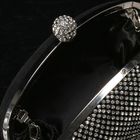 Клатч женский на фермуаре, 1 отдел, цепочка, цвет чёрный - Фото 7