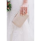 Клатч женский на фермуаре, 1 отдел, цепочка, цвет золотой - Фото 4