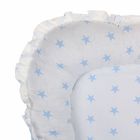 Многофункциональный матрасик для новорожденных "Гнёздышко", цвет белый/голубой 29906 - Фото 3