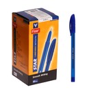 Ручка шариковая Flair. Star, синий стержень, игольчатый узел 1 мм, на масляной основе, матовый корпус - Фото 1