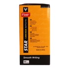 Ручка шариковая Flair. Star, синий стержень, игольчатый узел 1 мм, на масляной основе, матовый корпус - Фото 6