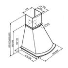 Вытяжка Kuppersberg TAIS 60 WM B, белый/неокрашенный бук - Фото 4