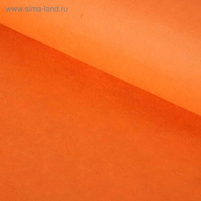 Бумага ручной работы, Dokmai, гладкая, оранжевый, 65 х 125 см - Фото 1
